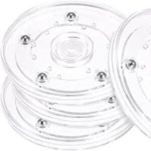 4 inch Clear Rotating Swivel Stand Lazy Susan Turntable Display